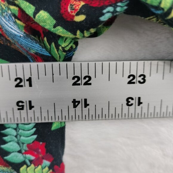 VTG OTC Hawaiian Camp Shirt Men Size XL SS Rayon Floral Tropical Parrot Bird - Picture 7 of 11